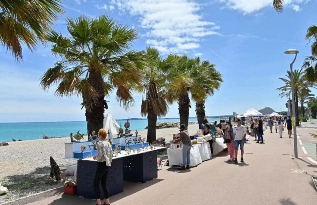 Front De Mer,Plage, Piscine, Parking Apartment Cagnes-sur-Mer Bagian luar foto